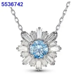 Blue sun necklace