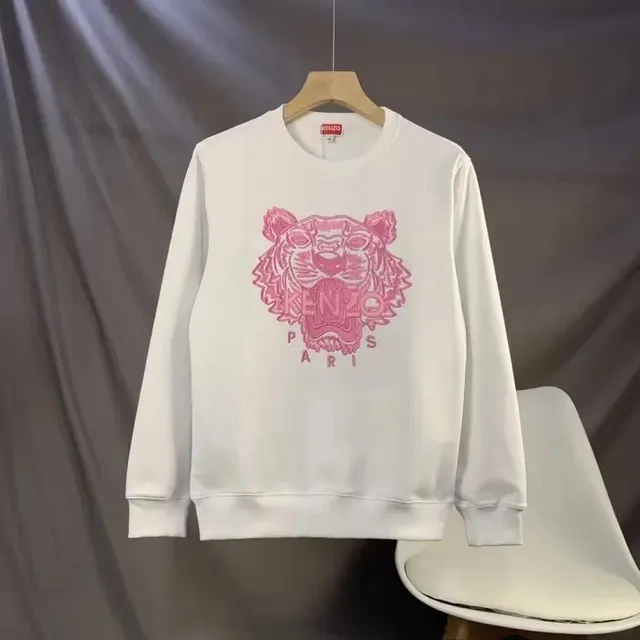 Kenzo Tiger Sweatshirt Pink Embroidered Tiger