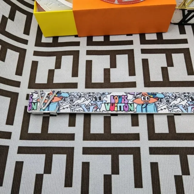 Louis Vuitton Belt KAWS x LV Graffiti Print