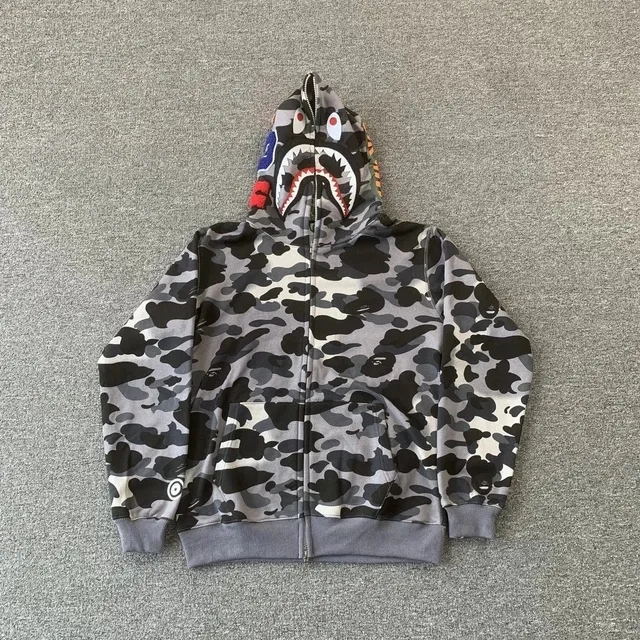 BAPE Shark Hoodie Camouflage