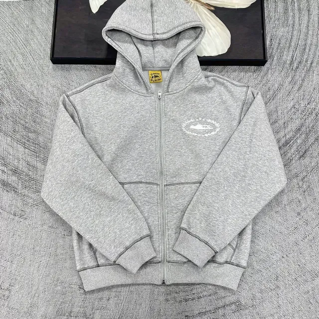 Corteiz Zip-Up Hoodie Embroidered Logo
