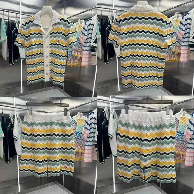 Missoni Knit Polo Set Zigzag Pattern