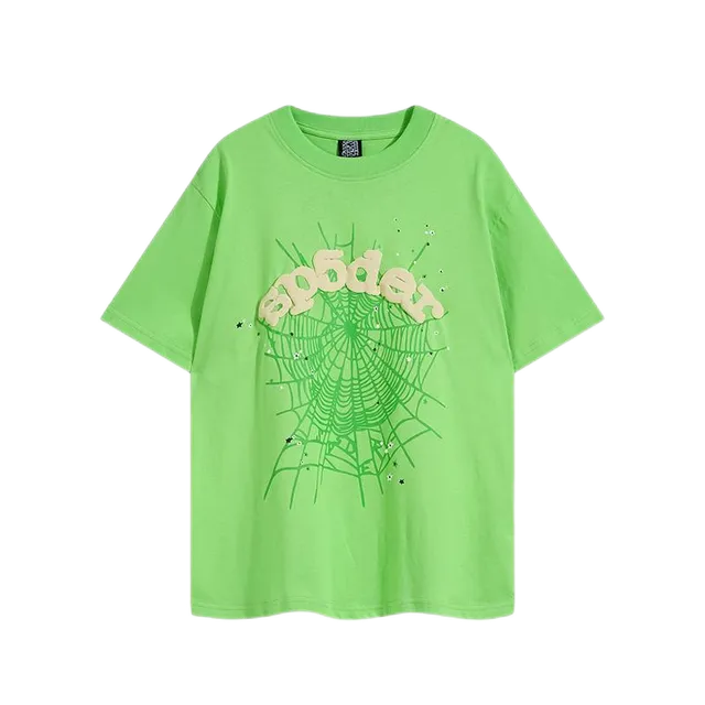 Sp5der Spider Web Tee Spider Logo with Rhinestones