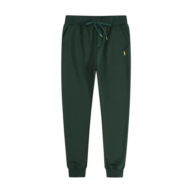 K001A velvet dark green sweatpants