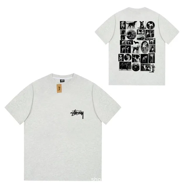 Stüssy Graphic Tee Dog Collage Print