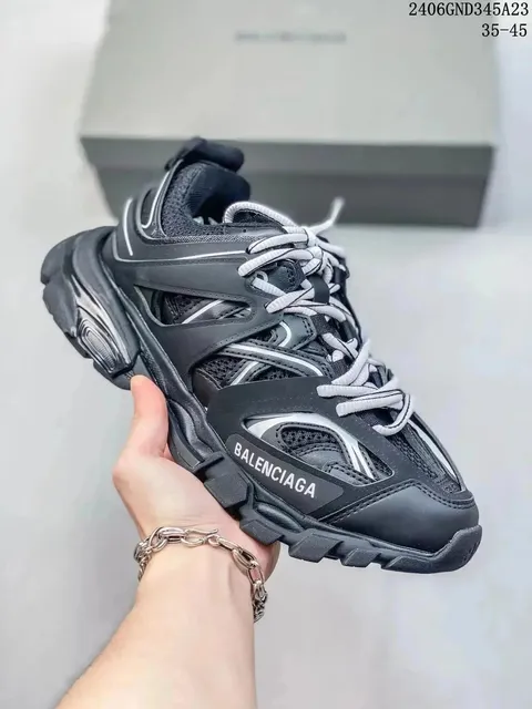 Balenciaga Triple S Black Silver