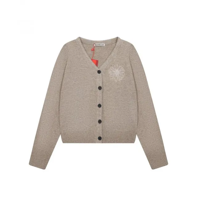 Maison Margiela Cardigan Flower Embroidery