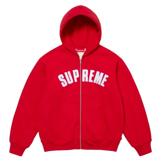 Supreme Zip-Up Hooded Sweatshirt Arc Logo