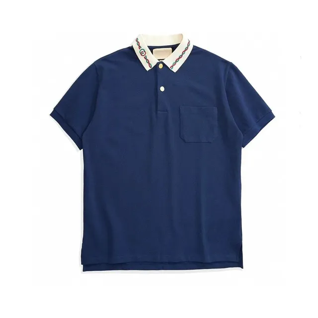 Gucci Polo Shirt Web Trim Collar