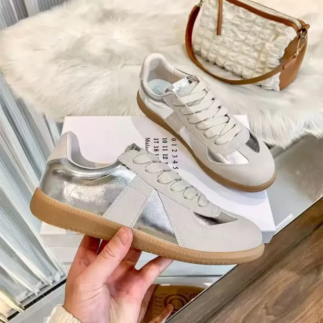 Maison Margiela Tabi Sneaker Metallic Silver