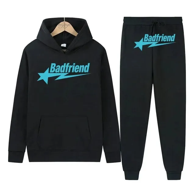 Hoodie and Joggers Set Badfriend Logo
