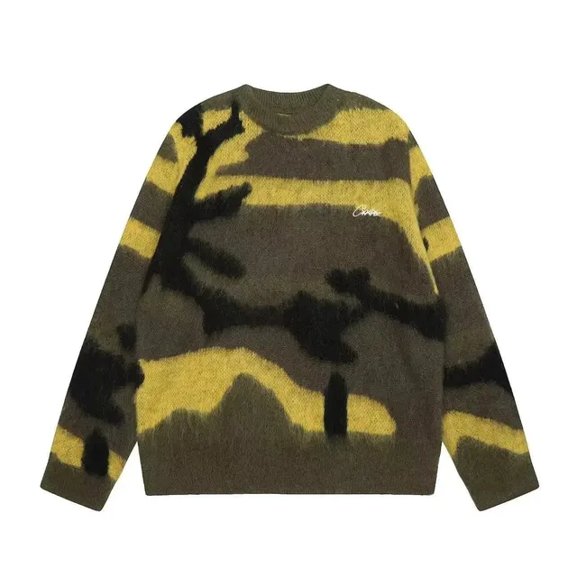 Corteiz Knit Sweater Camouflage Print