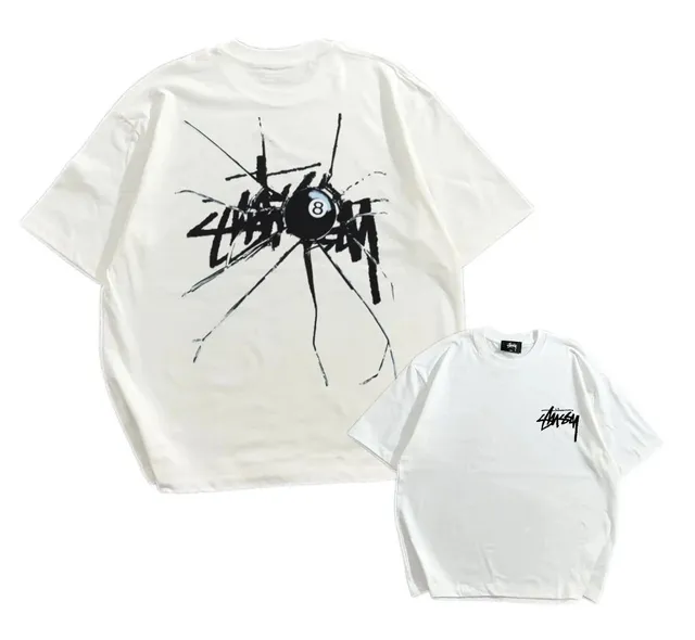 Stüssy Graphic T-Shirt 8-Ball Shattered Print