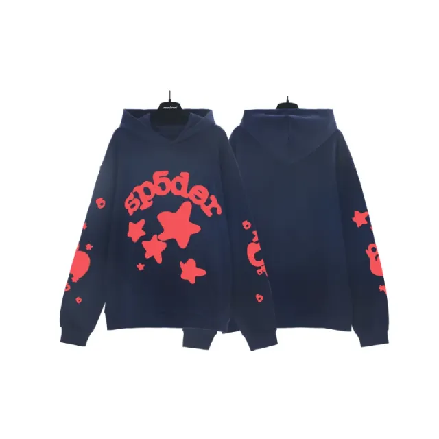 Sp5der Hooded Sweatshirt Star Print