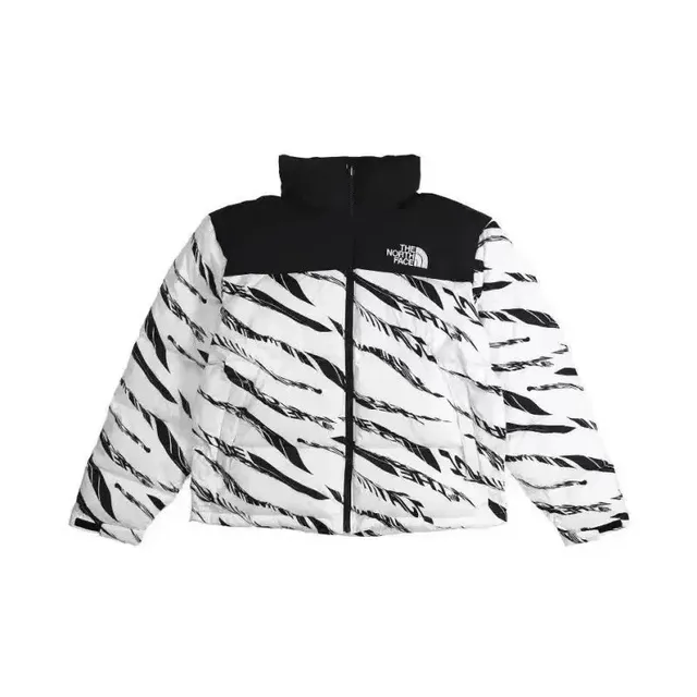 The North Face Puffer Jacket Zebra Print