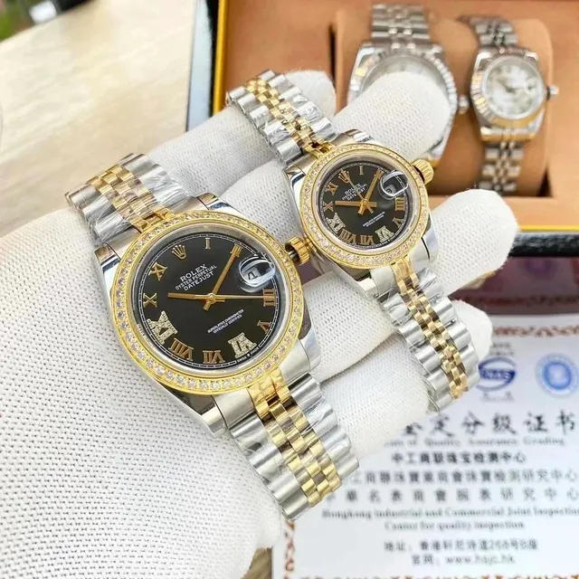 Rolex Oyster Perpetual Datejust Two-Tone with Diamond Bezel