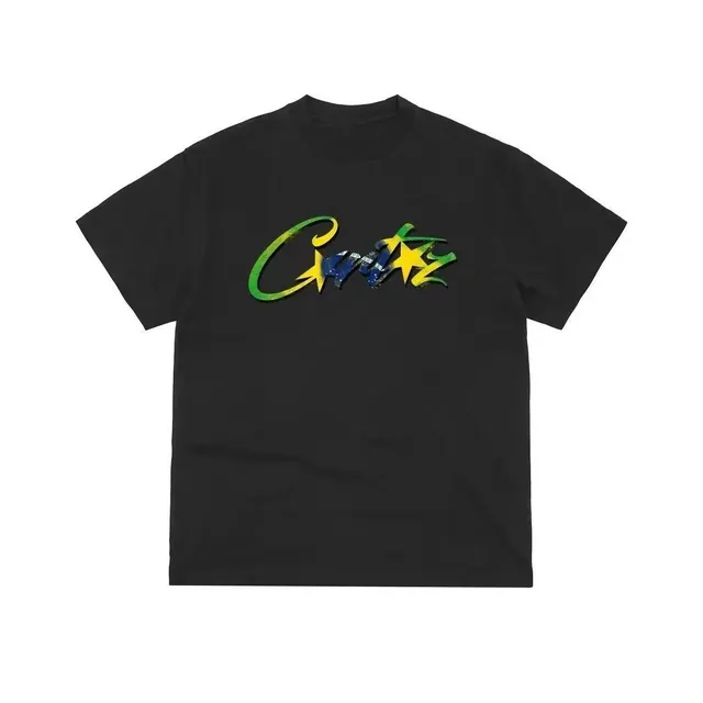 Corteiz T-Shirt Brazilian Flag Script