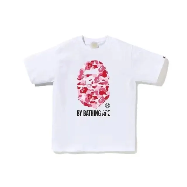 BAPE T-Shirt Pink Camo Ape Head