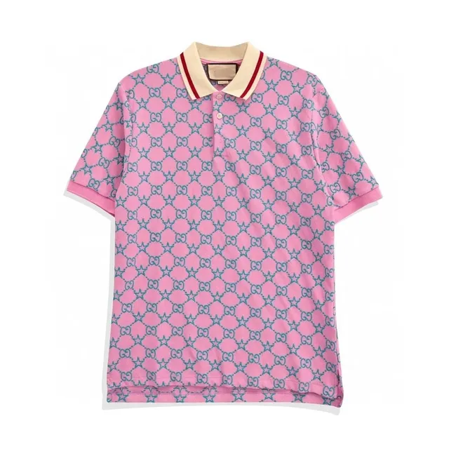 Gucci Polo Shirt GG and Star Print