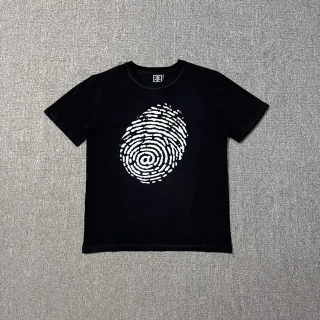 Always Do What You Should Do Fingerprint Tee White Fingerprint Print