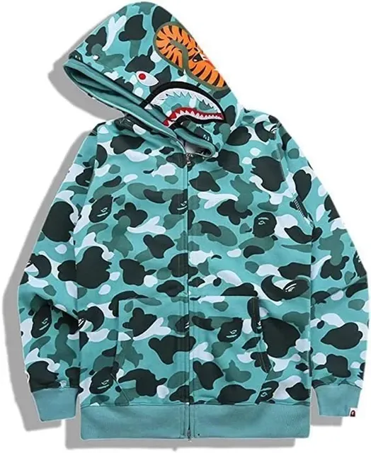 BAPE Shark Full Zip Hoodie Camouflage
