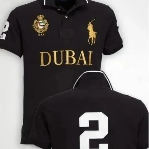 Polo Ralph Lauren Polo Shirt Dubai Gold Logo