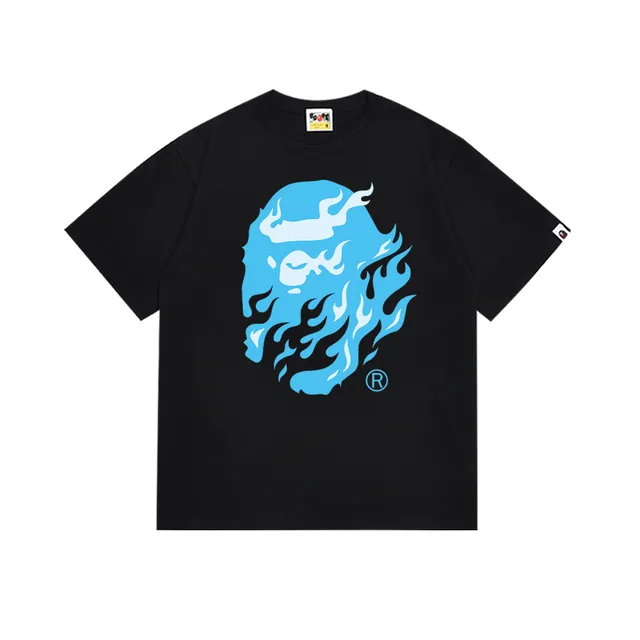 BAPE Shark Tee Blue Flame