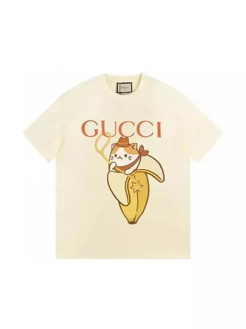 Gucci Graphic T-Shirt Banana Cat Print