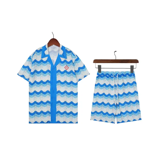 Casablanca Wave Print Set Ocean Wave