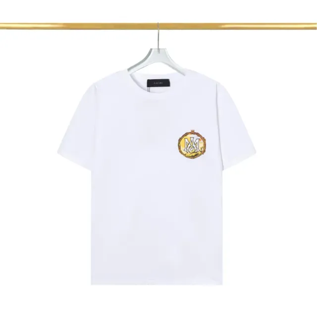 Amiri Logo T-Shirt Gold Crest