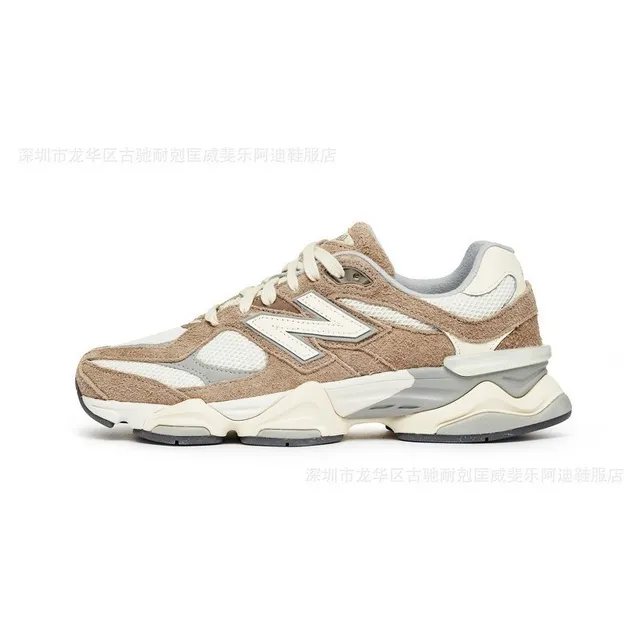 New Balance 9060 Beige Mesh Suede