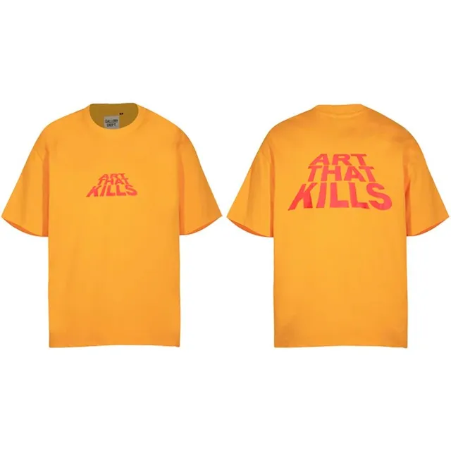 Gallery Dept. Art That Kills Tee Yellow with Red Print