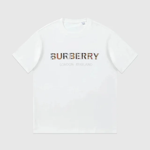 Burberry Logo T-Shirt Checkered Logo