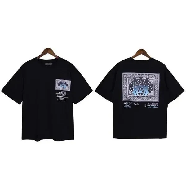 Amiri Graphic T-Shirt Bandana Print