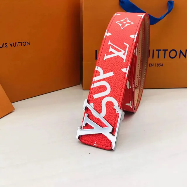 Louis Vuitton LV x Supreme Belt Monogram Reverse