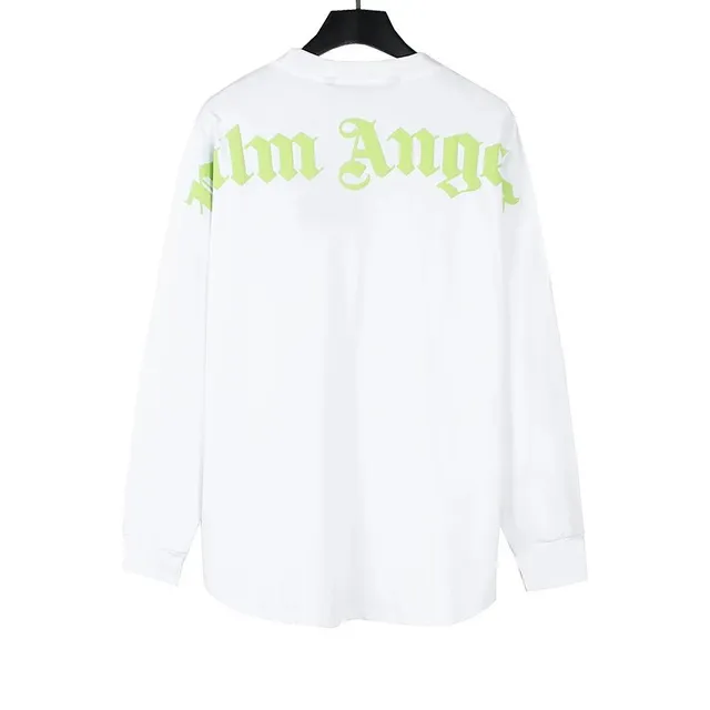 Palm Angels Long Sleeve Tee Gothic Logo Print