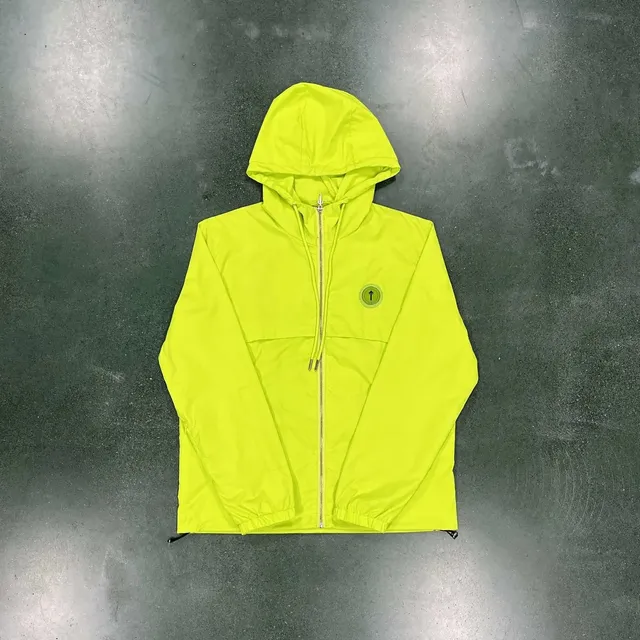 Off-White Hooded Windbreaker Neon Yellow