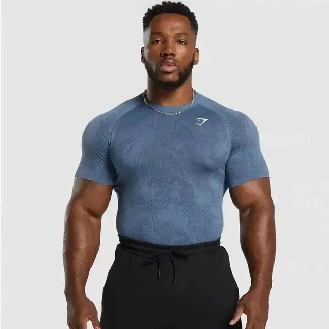Gymshark Compression T-Shirt Textured Camo