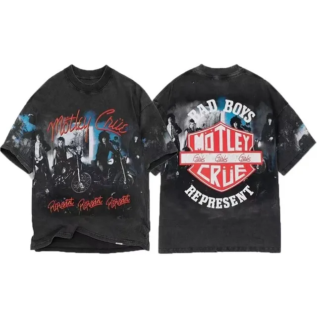 Represent Motley Crüe Graphic Tee Bad Boys Print