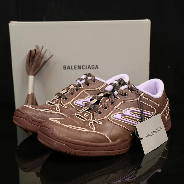 Balenciaga Speed Trainer Brown Purple