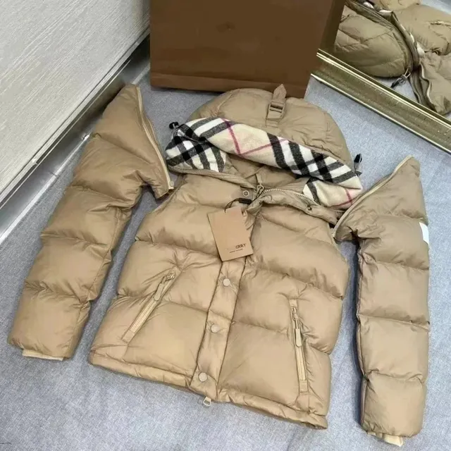 Burberry Puffer Jacket Checkered Hood