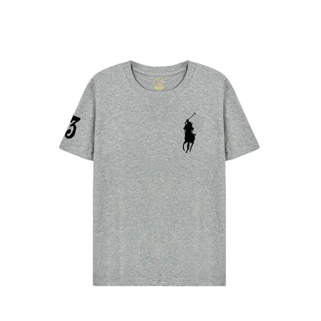 Polo Ralph Lauren Polo Bear Tee Heather Grey with Black Logo