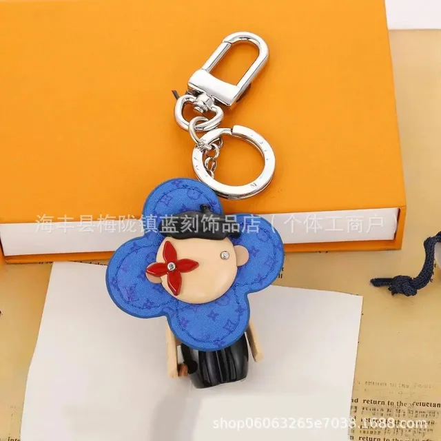 Louis Vuitton Flower Keychain Monogram Canvas