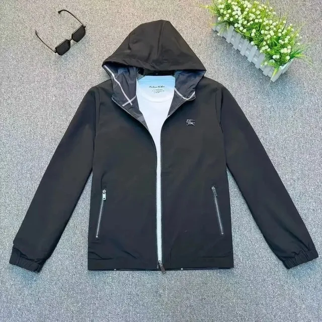 Burberry Hooded Windbreaker Equestrian Knight Logo