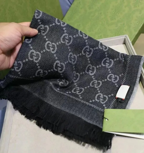 Gucci GG Logo Scarf Monogram Print