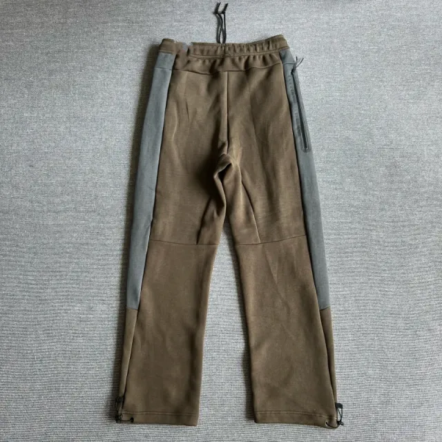 Nike Tech Fleece Joggers Olive and Grey Panel