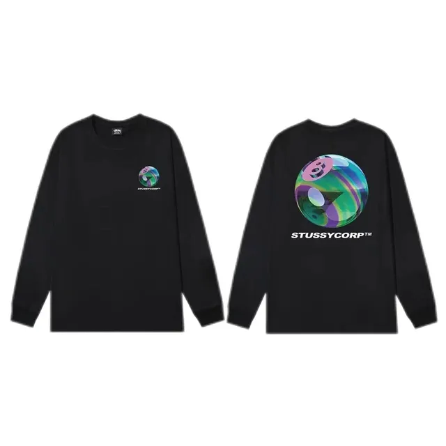 Stüssy Long Sleeve Tee Holographic Orb Print