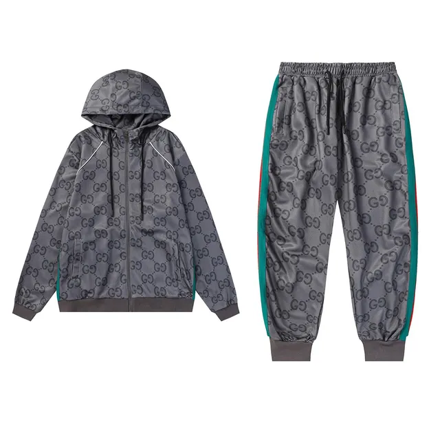 Gucci GG Logo Tracksuit Monogram Print with Web Stripe