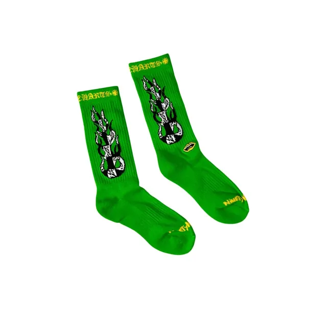 Crew Socks Flame Print