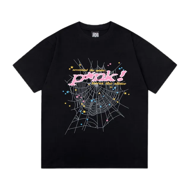 Sp5der Graphic Tee Spider Web Print